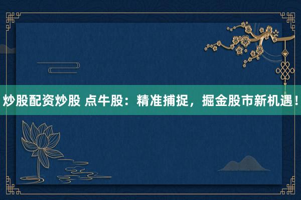 炒股配资炒股 点牛股：精准捕捉，掘金股市新机遇！