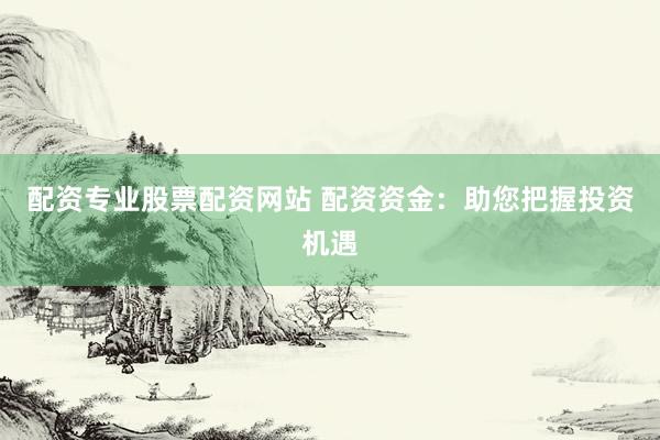 配资专业股票配资网站 配资资金：助您把握投资机遇