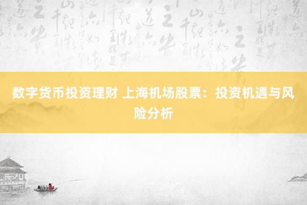 数字货币投资理财 上海机场股票：投资机遇与风险分析
