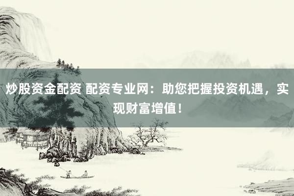 炒股资金配资 配资专业网:助您把握投资机遇,实现财富增值!