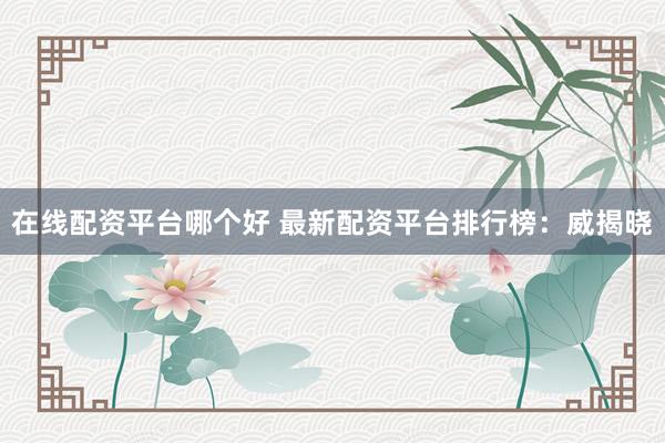 在线配资平台哪个好 最新配资平台排行榜：威揭晓